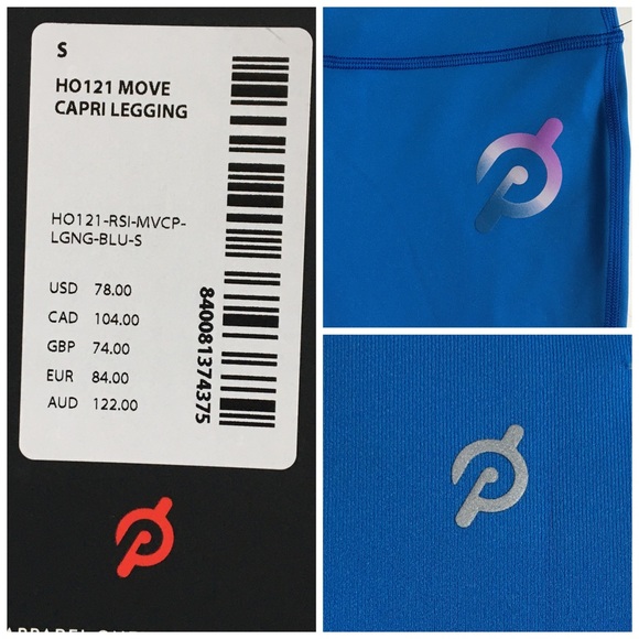 Peloton Move Capri Legging Blue Small - Picture 8 of 15